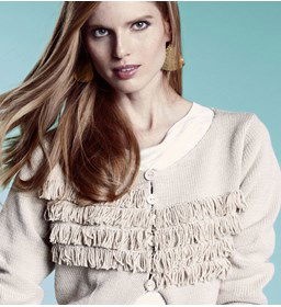 Breipatroon Vest gemaakt van Phildar Phil Cabotine