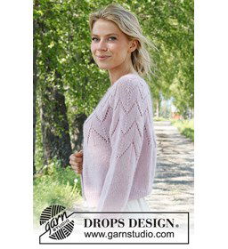 Damesvest gemaakt van Drops Kid Silk