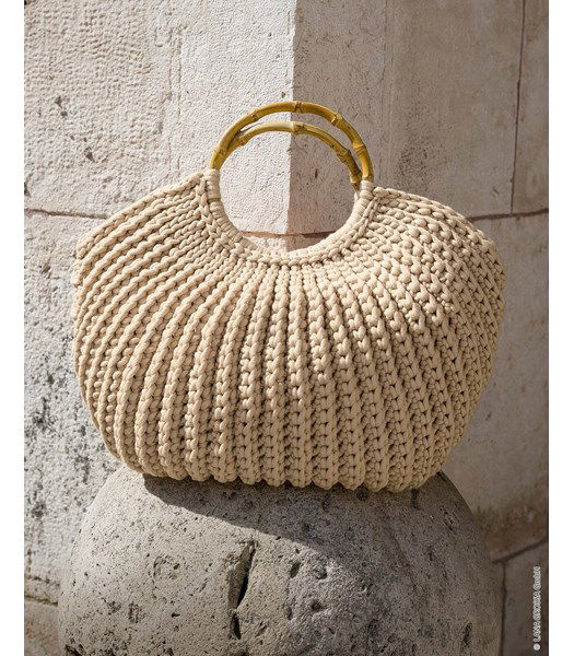 Haakpatroon Tas in ribbelpatroon