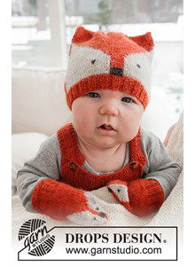 Babymuts en wanten vos