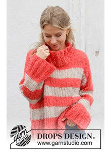 Wijde damestrui met brede boordern