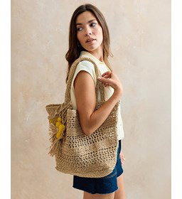 tas Grazia met natuurlijk uitstraling gemaakt van Phildar Phil Coton 3