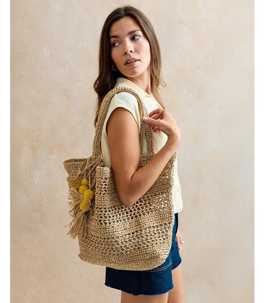 Haakpatroon tas Grazia met natuurlijk uitstraling