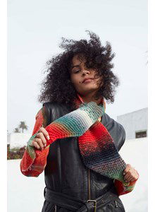 Sjaal in ribbelsteek