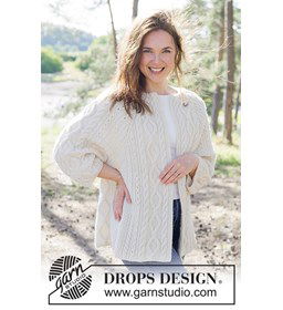 Braided Beauty Cardigan gemaakt van Rondbreinaald nr 2,5 - 2,75