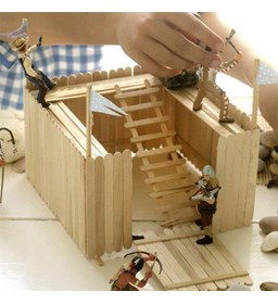 Fort gemaakt van Scharen en mesjes