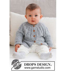 Babyvestje Sweet Gleam boordsteek gemaakt van knopen