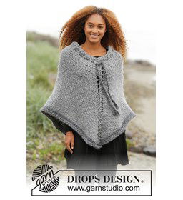 Poncho gemaakt van Drops Polaris