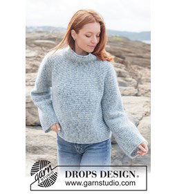 Ocean Whisper Trui gemaakt van DROPS Fiesta