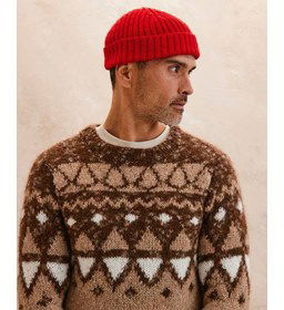 Muts met dubbele rand gemaakt van Phildar Phil merinos 3,5