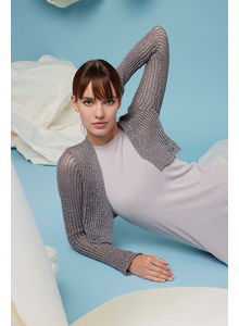 Bolero Kristel in doorschijnend breipatroon