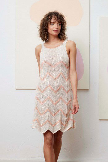 Zomerjurkje Elaine met zigzagpatroon