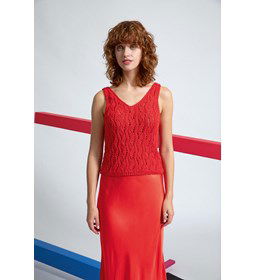 Zomers topje in kantpatroon