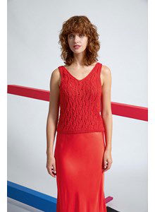 Zomers topje in kantpatroon