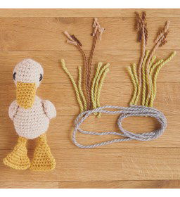 Minidier Gans gemaakt van Drops Karisma