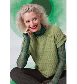 Spencer met wijde ronde hals.