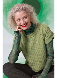 Spencer met wijde ronde hals.