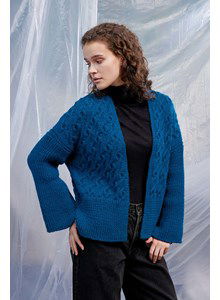 Damesvest in kabelpatroon