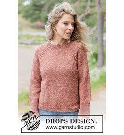 Canyon Twist Sweater gemaakt van DROPS Fiesta