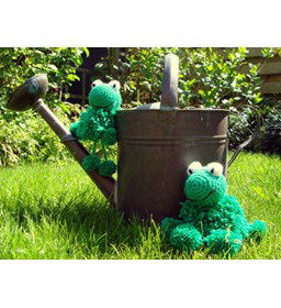 Kikker gemaakt van Lammy Yarns No 1