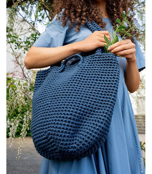 Haakpatroon Strandtas met schoeuderband en hengsels