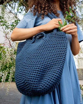 Strandtas met schouderband en hengsels