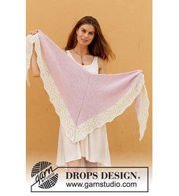 Omslagdoek gemaakt van Drops Alpaca