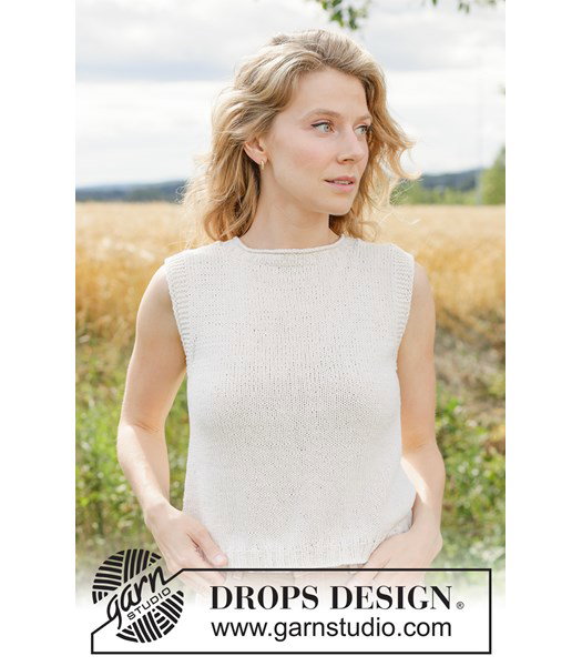 Breipatroon Top-down gebreide zomertop