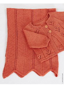 Babydeken in Chevronpatroon