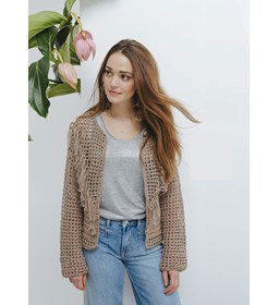 Dames vest gemaakt van Phildar Phil Coton 4