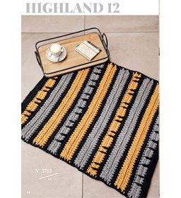 Vloerkleed gemaakt van Haaknaalden