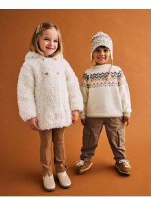 Kindermantel met knoopsluiting