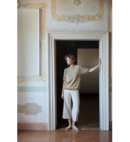 Damestrui Barbara met raglanmouwen gemaakt van Breinaalden zonder knop