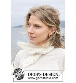 Sjaaltje in gerstekorrel gemaakt van Drops Melody