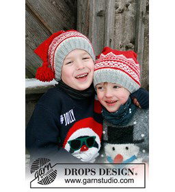 Kerstmuts gemaakt van Drops Merino extra fine
