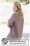 Breipatroon Chestnut Hug Cardigan van andere kant