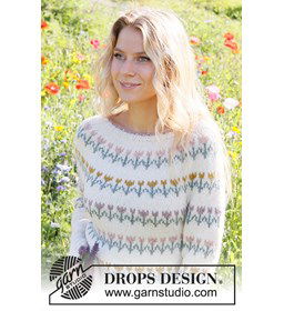 Damestrui Spring Parade gemaakt van DROPS Sky