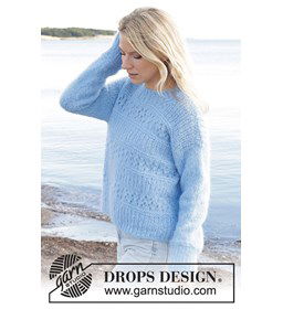 Damestrui in boord- en kantsteek gemaakt van Drops Melody