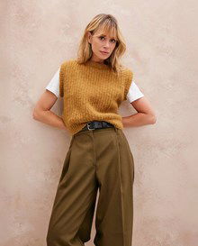 Spencer met ronde hals