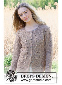 Damesvest met bobbelpatroon