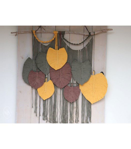 Macrame patroon Wanddecoartie verenhanger