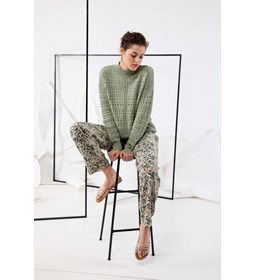 Damestrui met opstaand halsboordje gemaakt van Lang Yarns Baby Cotton