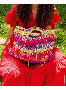 vrolijk gekleurde tas