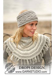 Gestreepte poncho