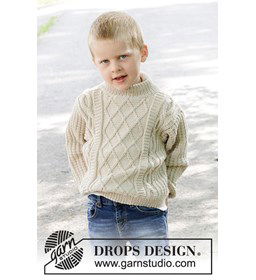 Zeevaarders Kabeltrui gemaakt van Drops Merino extra fine