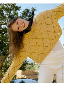 Korte damestrui in ruitpatroon