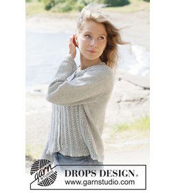 Icy Pearls Sweater gemaakt van DROPS Flora