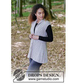 Vest gemaakt van DROPS Flora