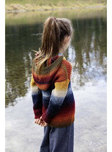 Breipatroon kindertrui gemaakt van Lang Yarns Merino 150