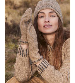 Muts en wanten gemaakt van Lana Grossa New Classic